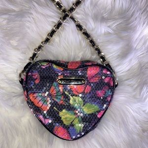 Betsey Johnson Multicolor Heart-Shaped Shoulder Bag
